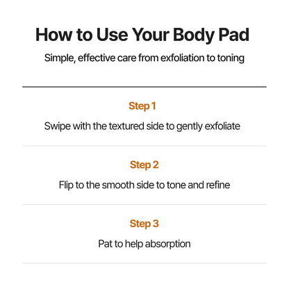 Celimax TXA Body Clarifying Pad 50 Pads with 3% AHA, 0.5% Tranexamic Acid, 2% Niacinamide and 0.3% BHA for dark underarms, rough body texture and even skin tone in UAE.
