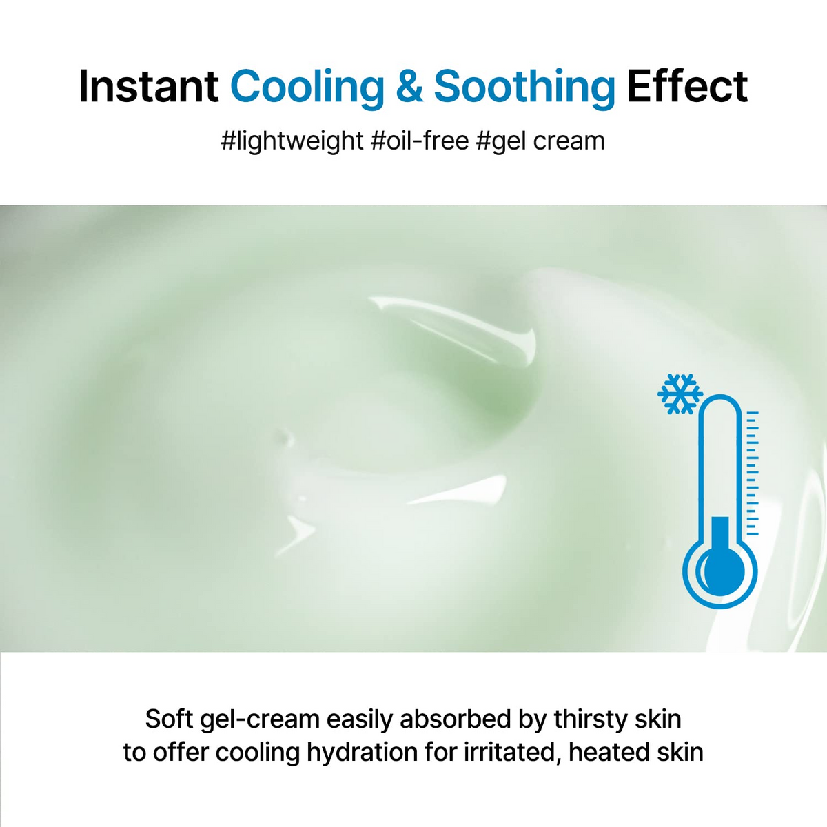 celimax The Real Cica Soothing Cream 50mL product poured on surface