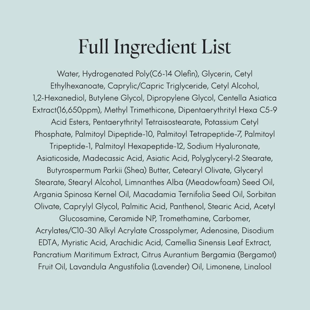 full ingredients list of PURITO SEOUL Wonder Releaf Centella Eye Cream