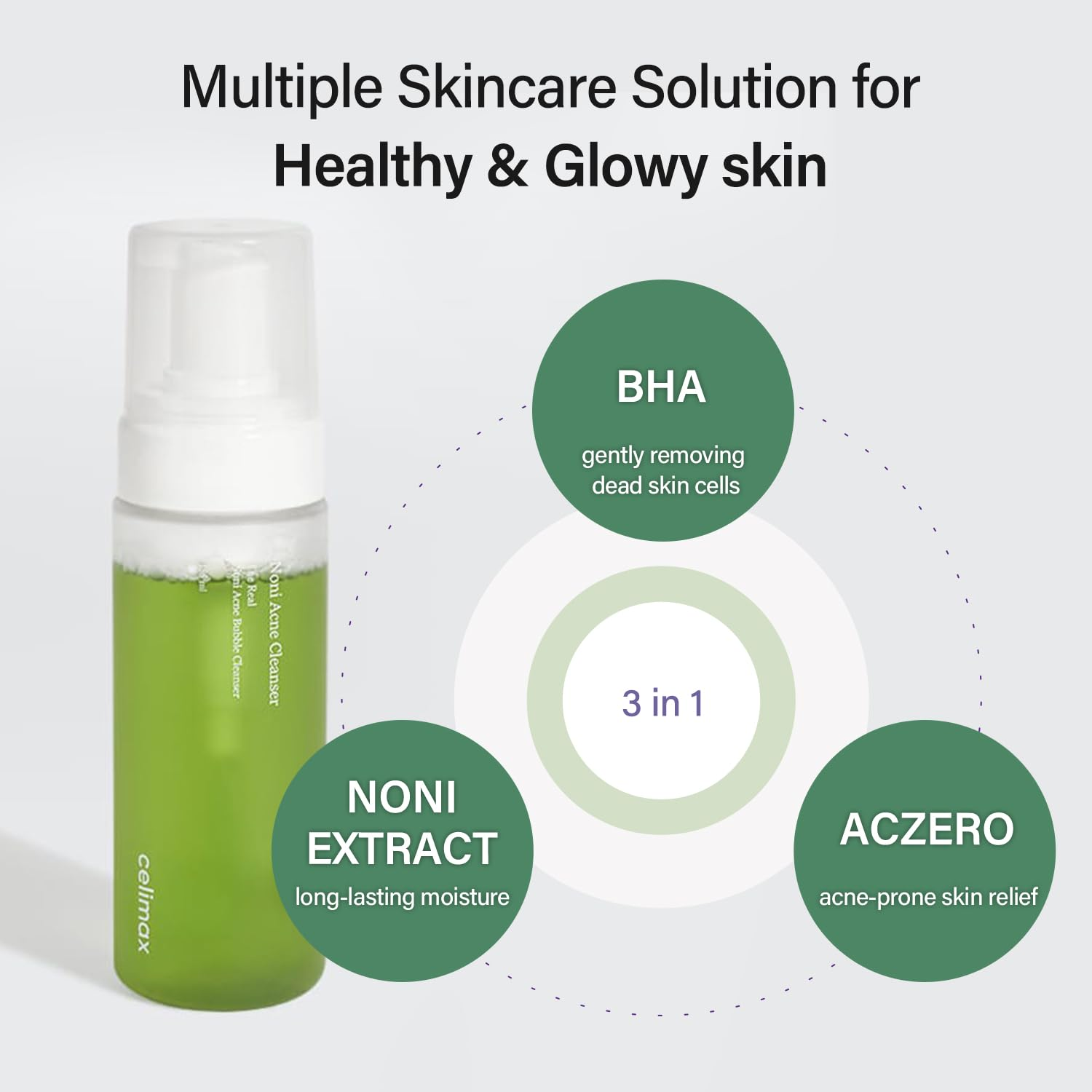 celimax Noni Acne Cleanser 155mL bottle