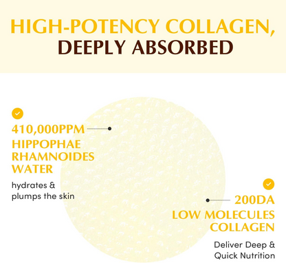 EQQUALBERRY Collagen Glow Up Gel Toner Pad with text 'high-potency collagen, deeply absorbed'
