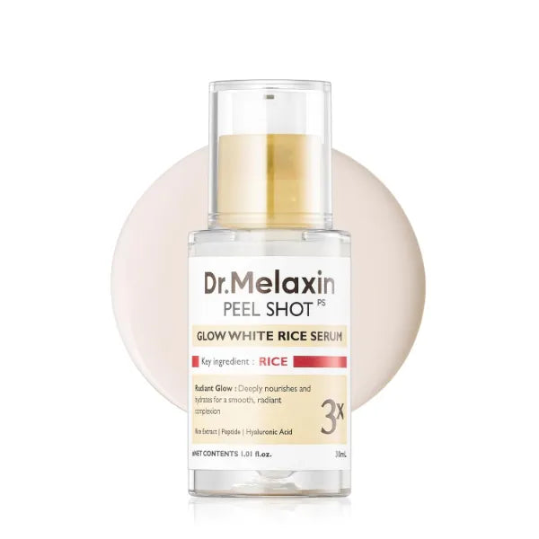 Dr. Melaxin Peel Shot PS Glow White Rice Serum 30mL