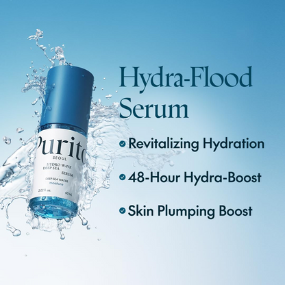 PURITO SEOUL Hydro Wave Deep Sea Serum with water splash