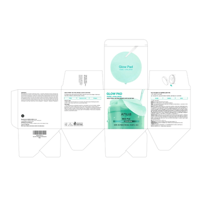 box packaging of anua glow pad