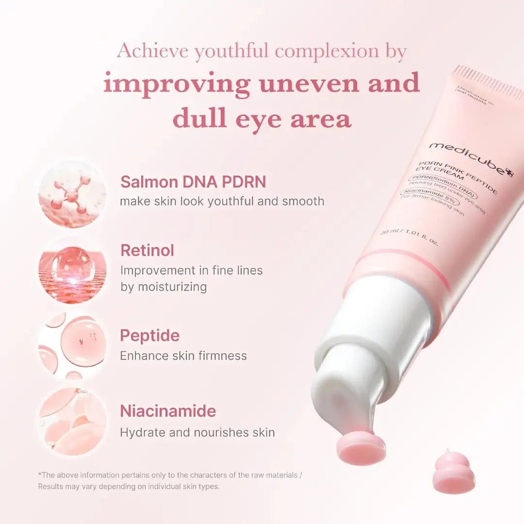 medicube Salmon DNA PDRN Pink Peptide Eye Cream 30mL MediCube