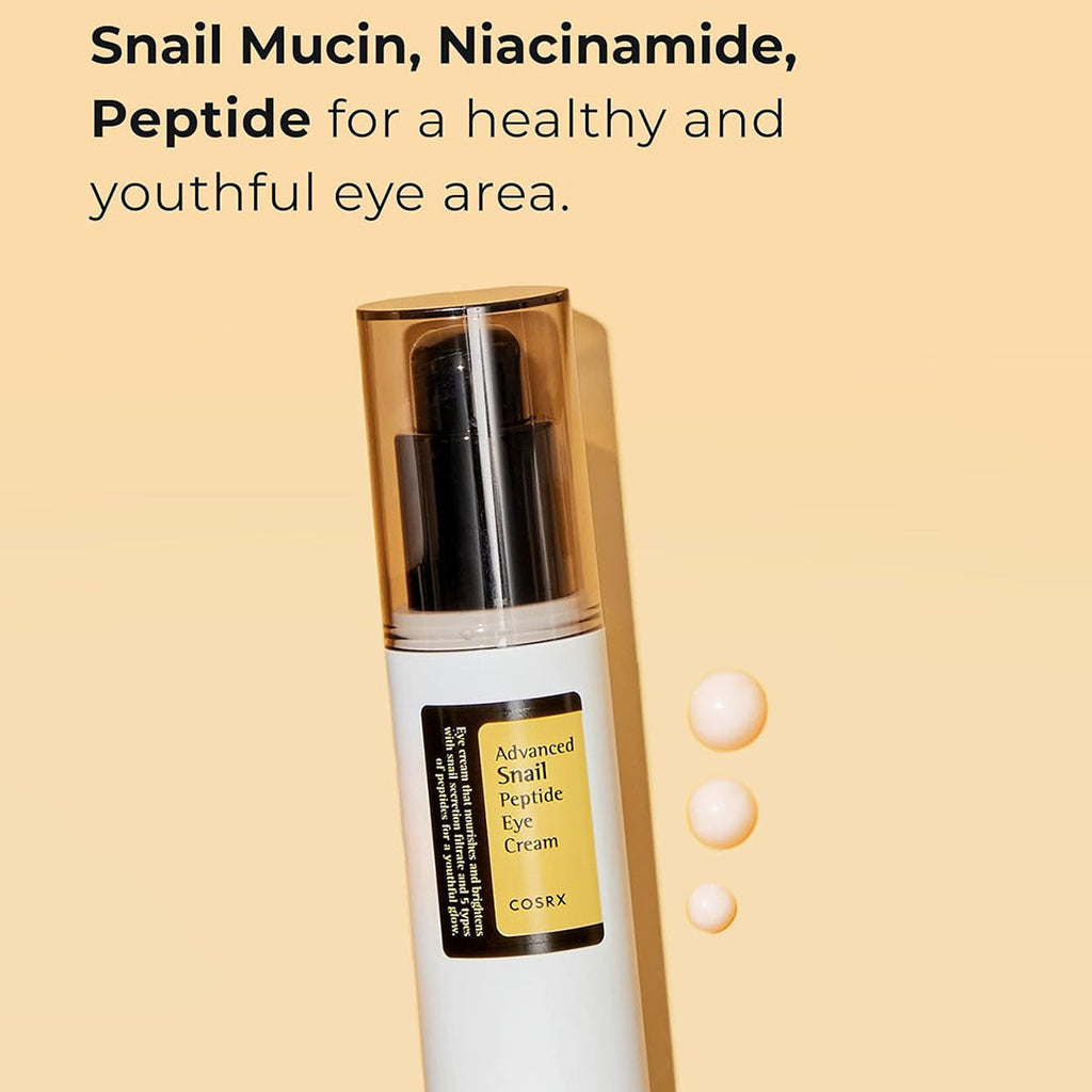 pump bottle of COSRX Advanced Snail Peptide Eye Cream 25ml