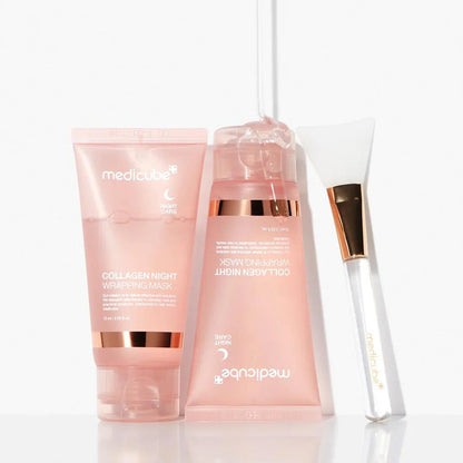 medicube Collagen Night Wrapping Mask 75 mL with brush