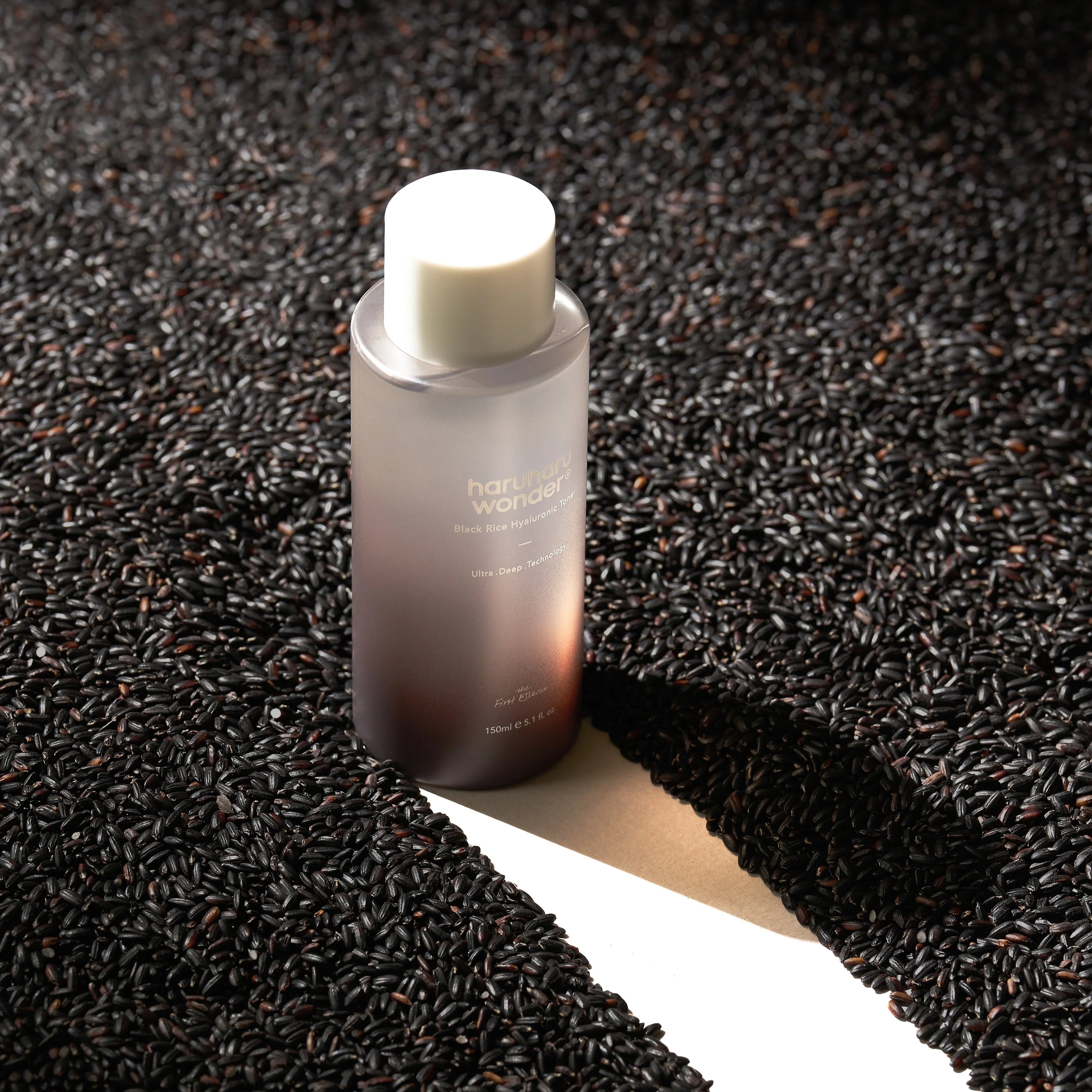 a bottle of haruharu wonder Black Rice Hyaluronic Toner
