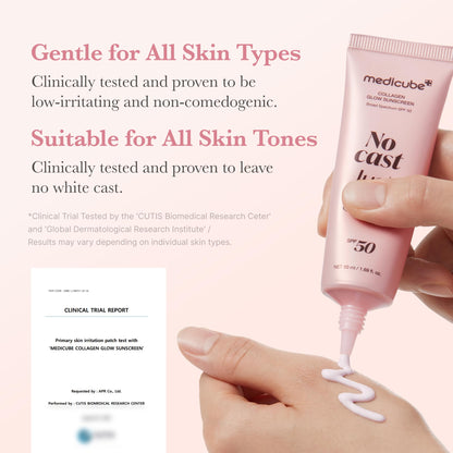 Medicube Collagen Glow Sunscreen SPF50 PA++++ 50mL