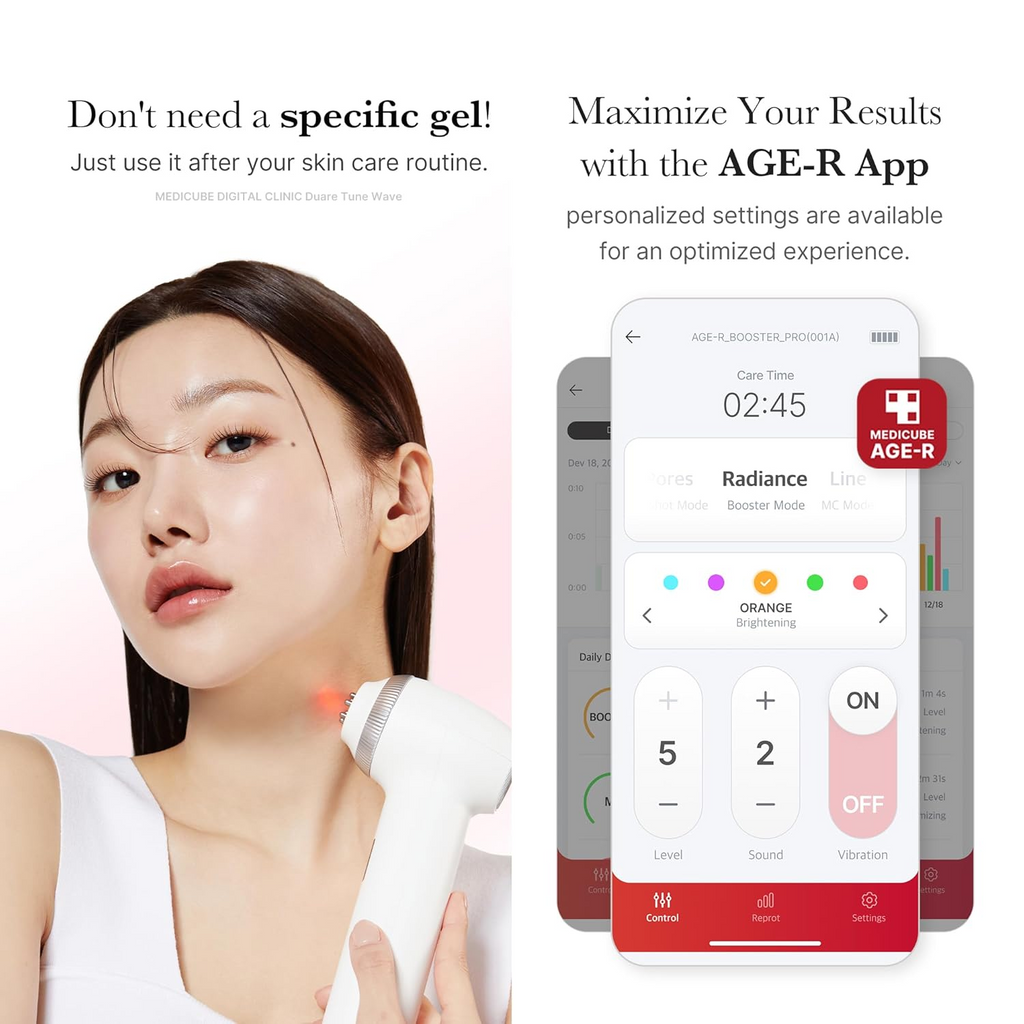 woman using medicube Age-R Ultra Tune