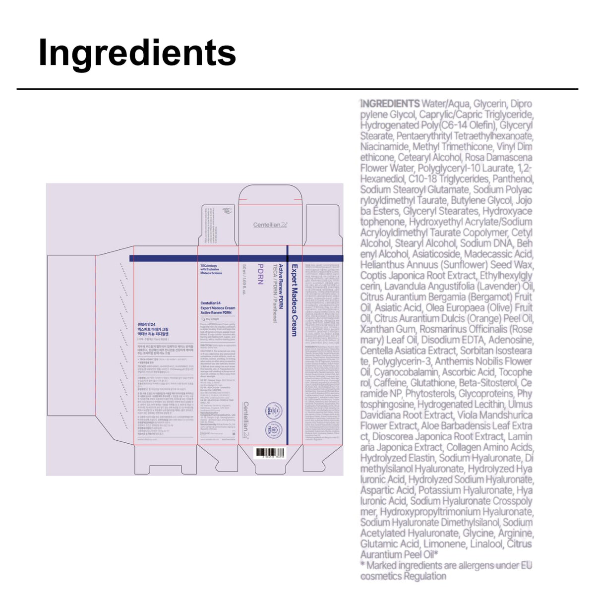 Centellian24 Expert Madeca Cream Active Renew PDRN 50mL | PDRN Barrier Repair & Firming Cream UAE