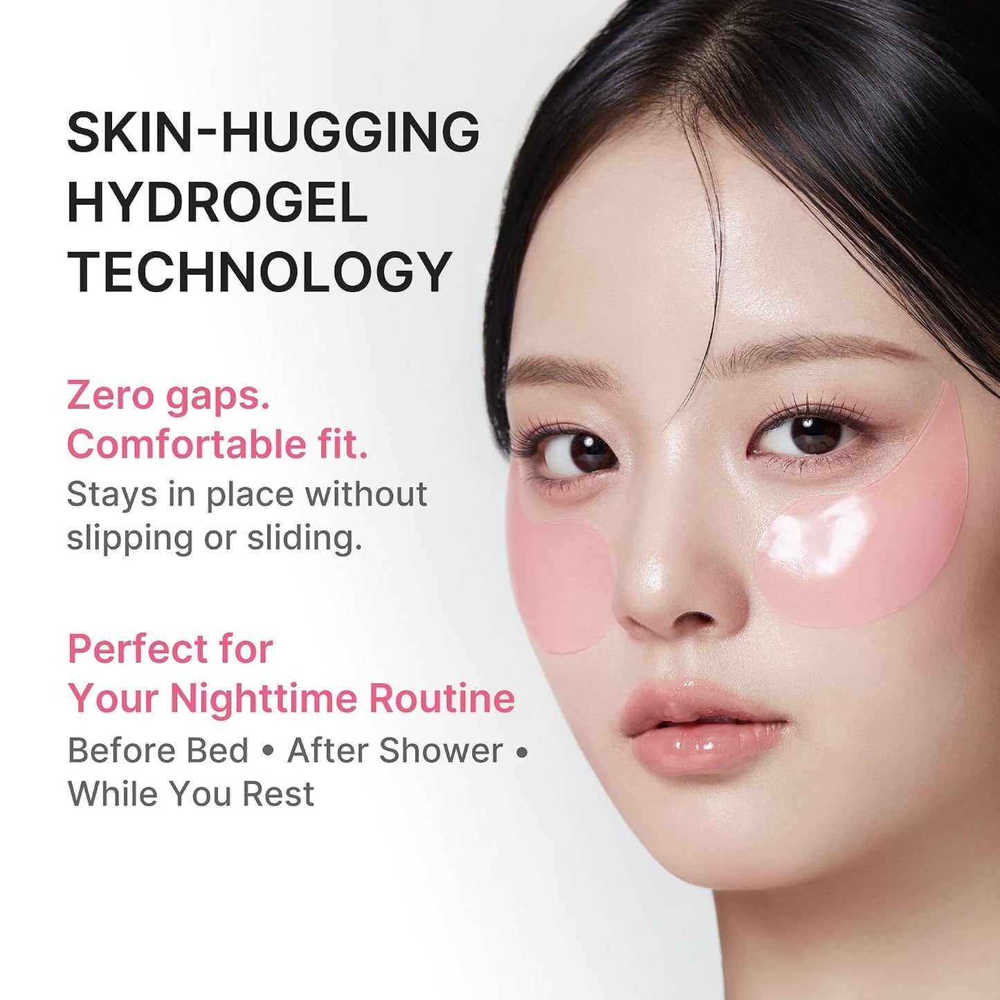 Medicube PDRN Pink Caffeine Collagen Eye Patch 60 hydrogel patches with Sodium DNA, Retinol and Hyaluronic Acid for dark circles, puffiness, fine lines and firm under-eyes in UAE.