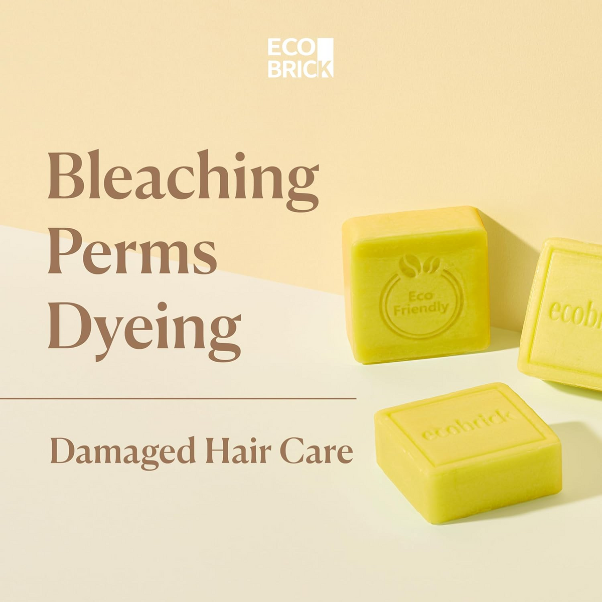 ECOBRICK Mild Acidic Shampoo Bar - Damaged Hair Care ECOBRICK