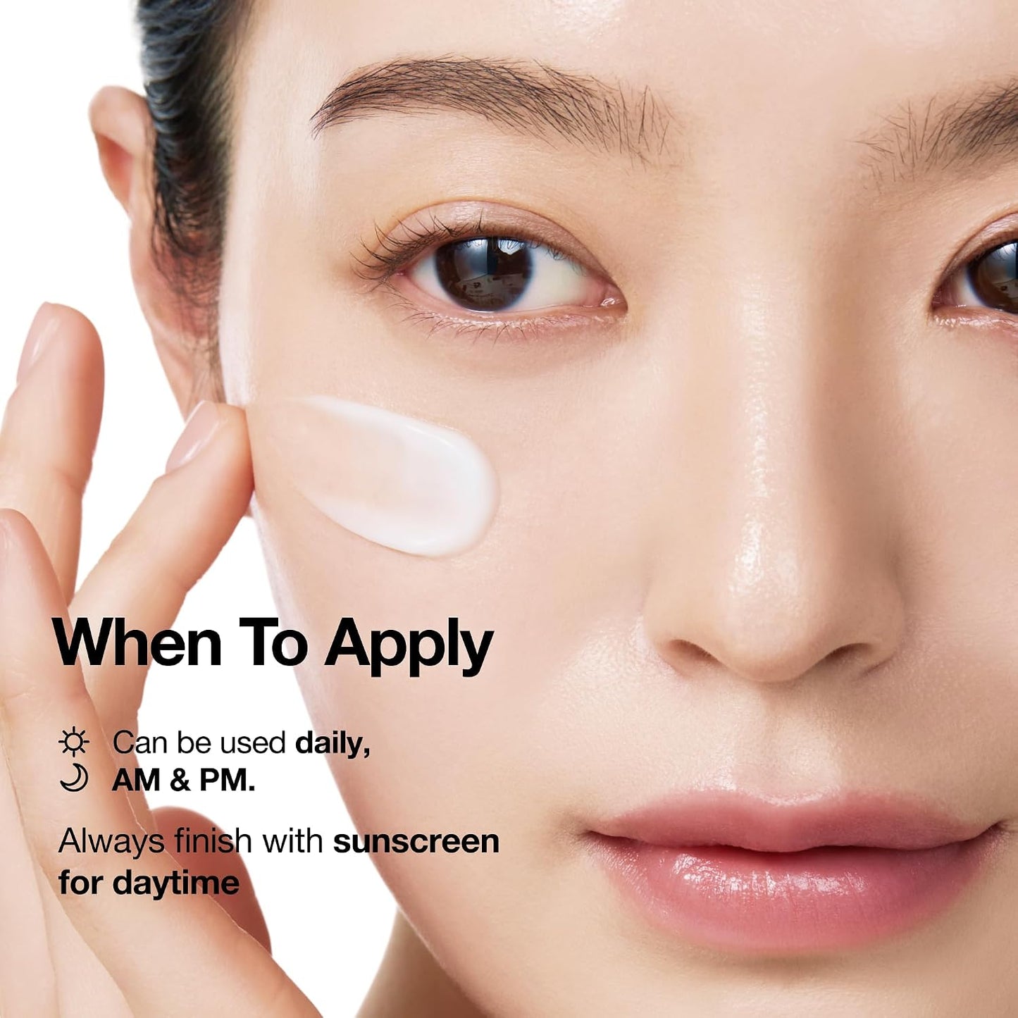 Anua PDRN Hyaluronic Acid 100 Moisturizing Cream 60ml Korean face moisturizer with salmon PDRN, collagen, squalane and multiple hyaluronic acids for deep hydration, plumping and radiant skin in UAE.