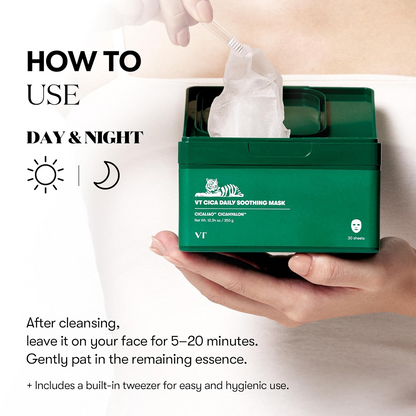 VT Cica Daily Soothing Mask Sheet 30 Sheets VT