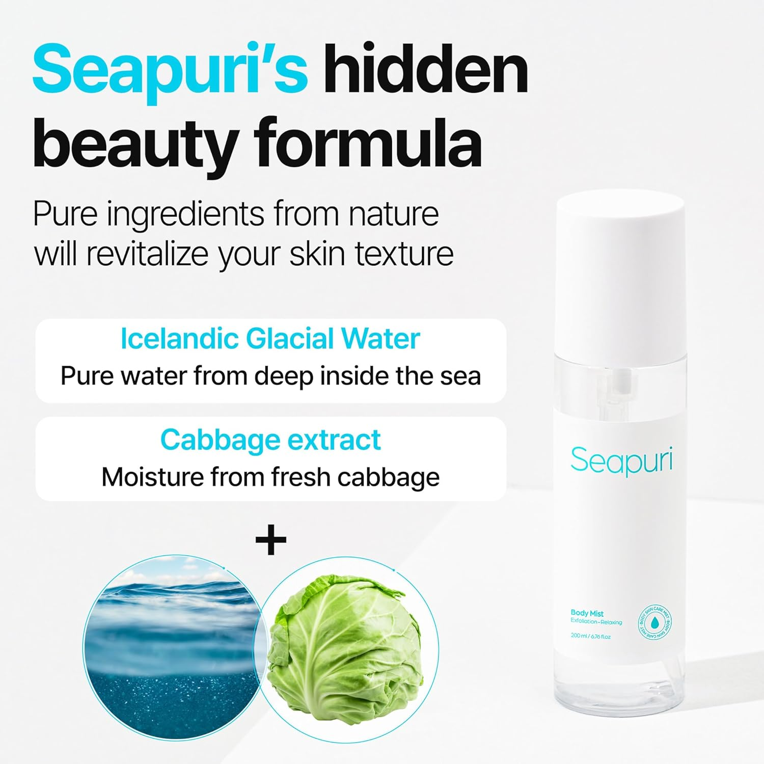 Seapuri Body Mist bottle