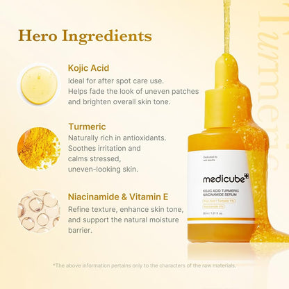 Medicube Kojic Acid Turmeric Brightening Bundle (6-Step Complete Glow Routine)