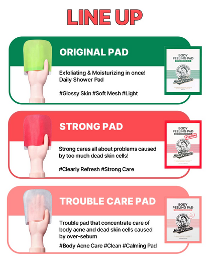 Mom’s Bath Recipe Body Peeling Pad Strong (8 Sheets) Mom's Bath Recipe