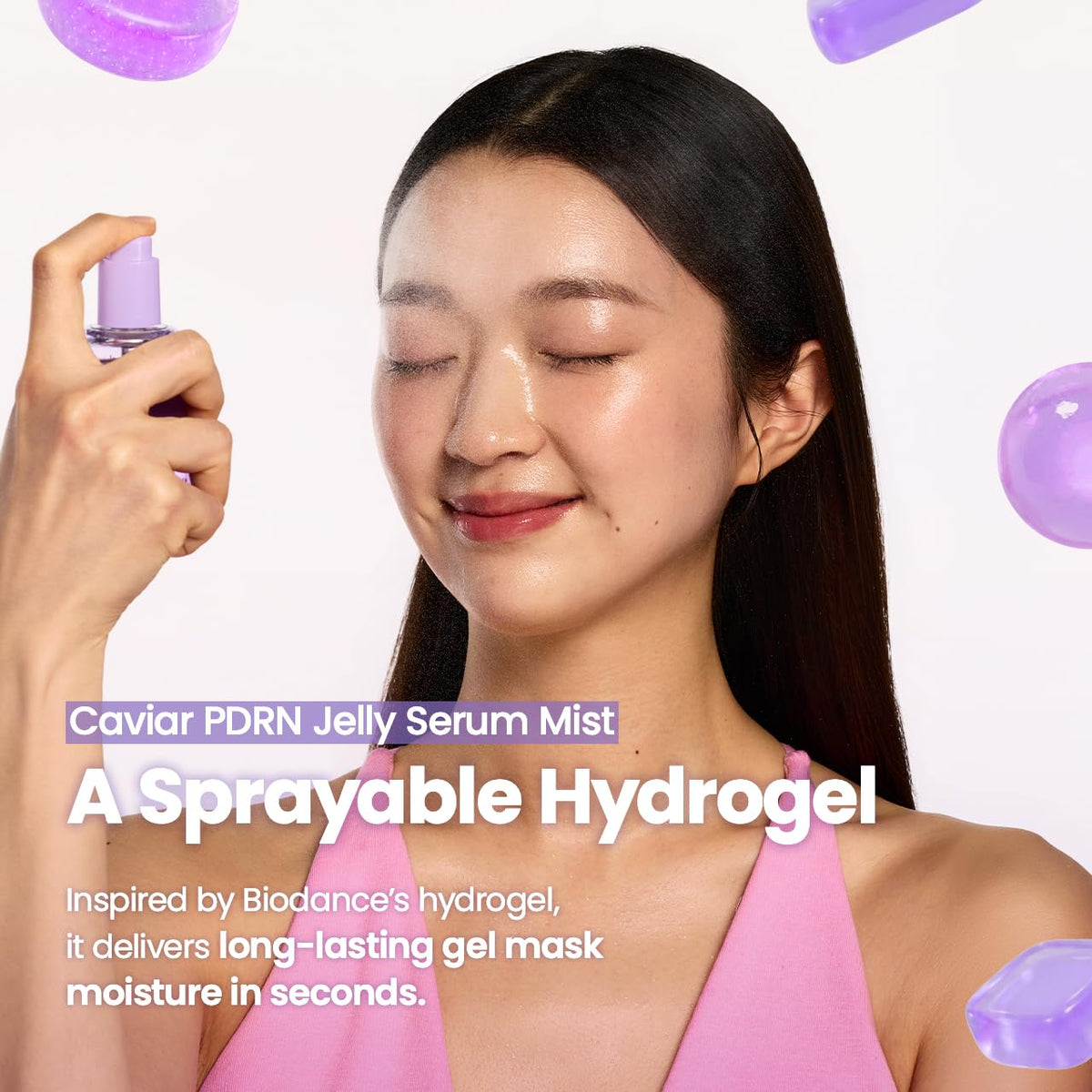 Biodance Caviar PDRN Jelly Serum Mist 50ml with 76% Caviar Water and Salmon PDRN UAE