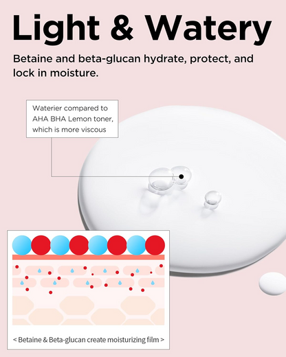light and watery TOCOBO Vita Berry Pore Toner 150mL 