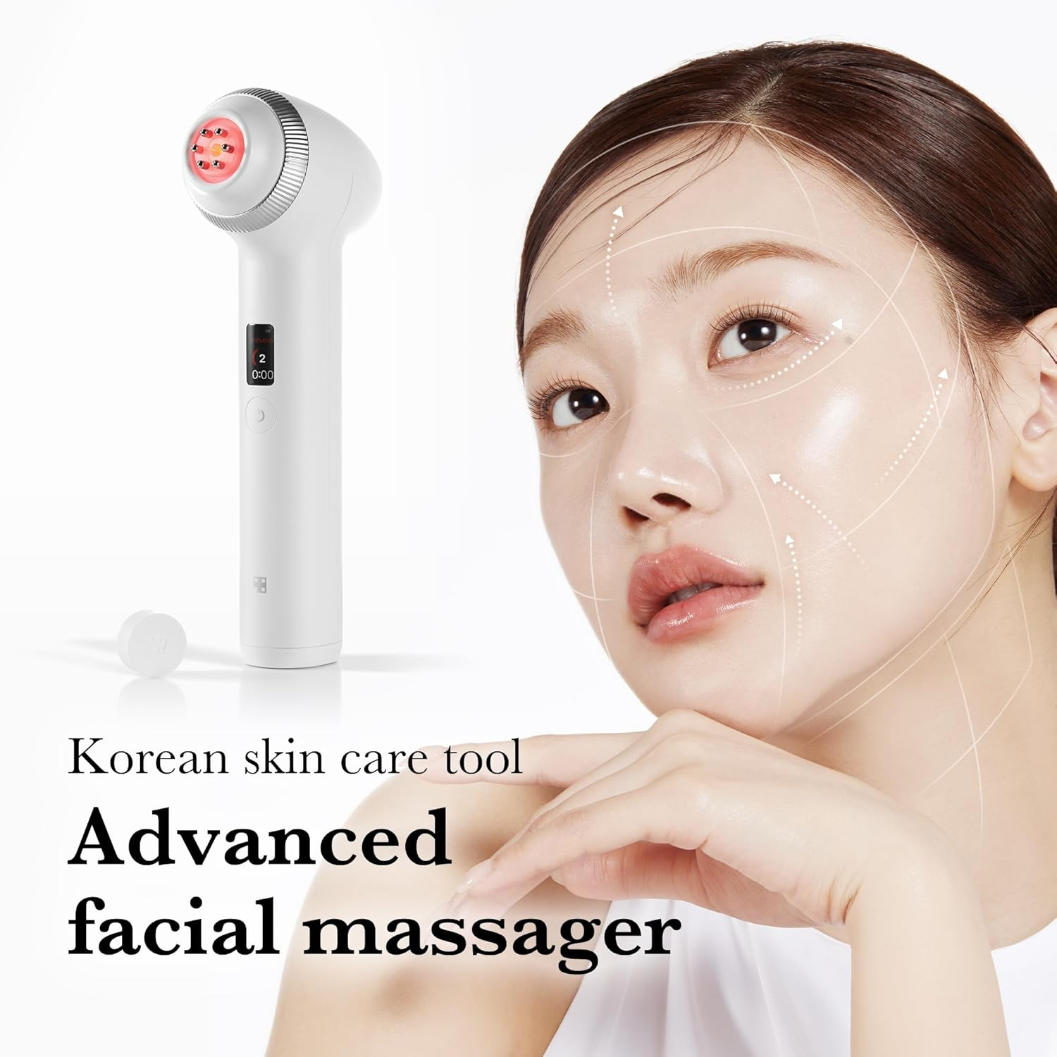 woman's face with medicube Age-R Ultra Tune
