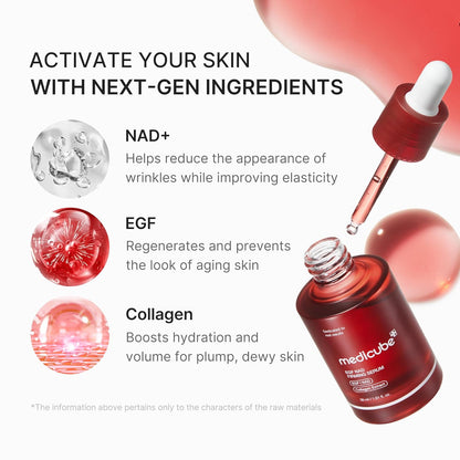 Medicube NAD+ EGF Firming Serum for Face & Neck 30mL