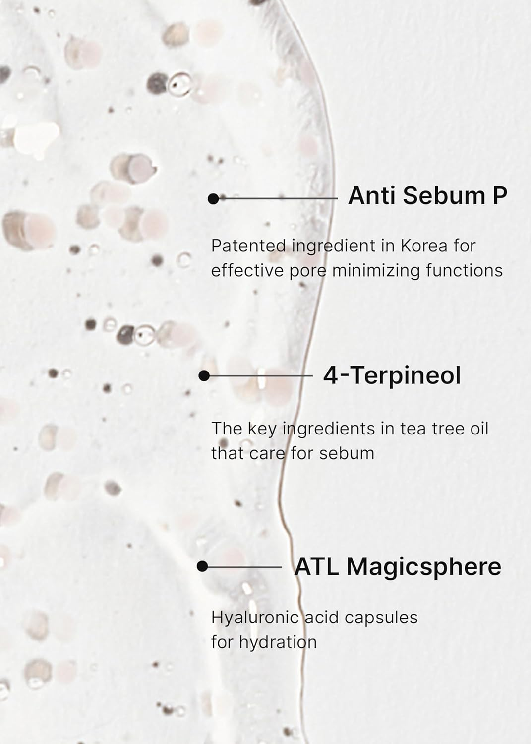 celimax Oil Control Capsule Essence 30mL poured on surface