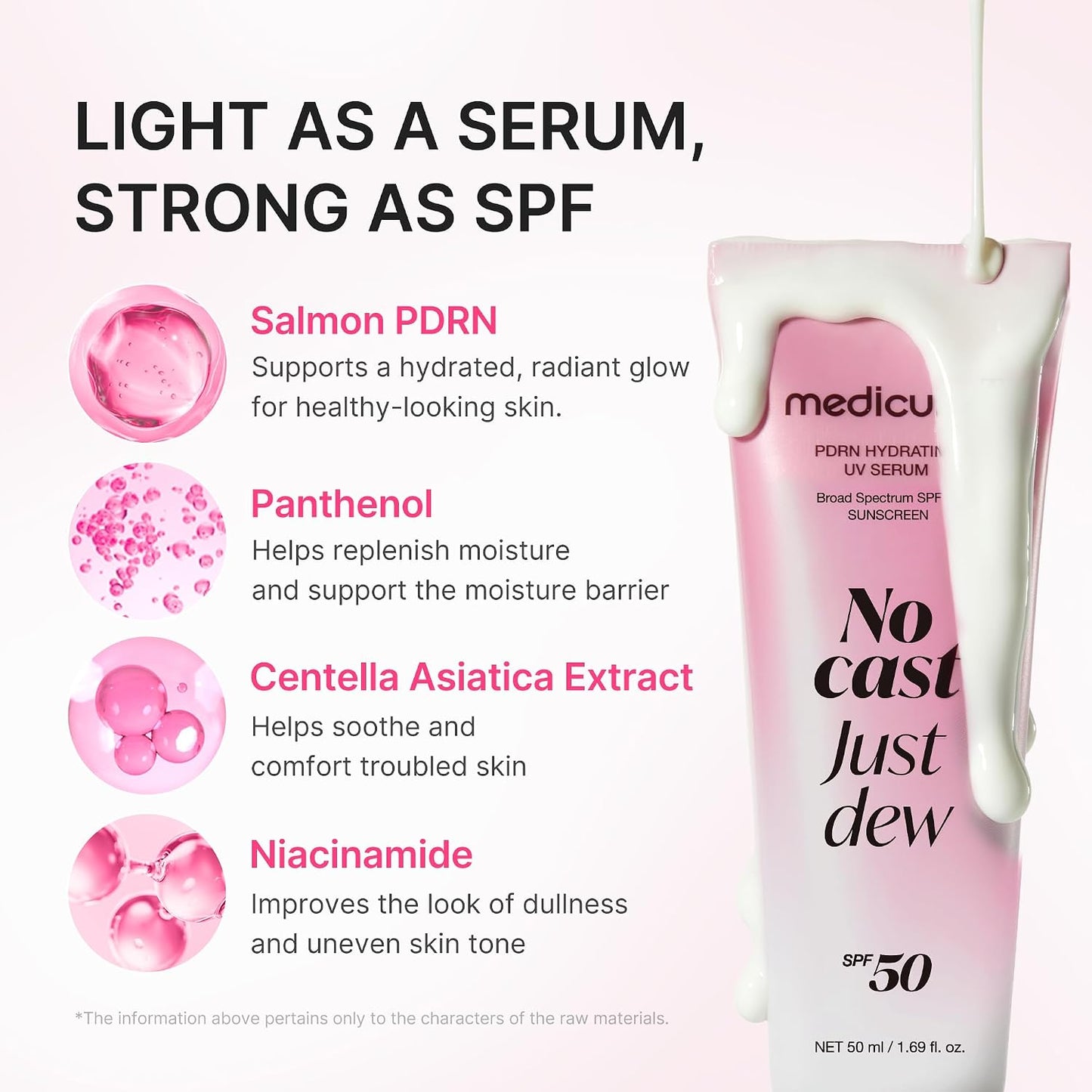 Medicube No Cast Just Dew Sunscreen SPF50+ PA++++ 50mL