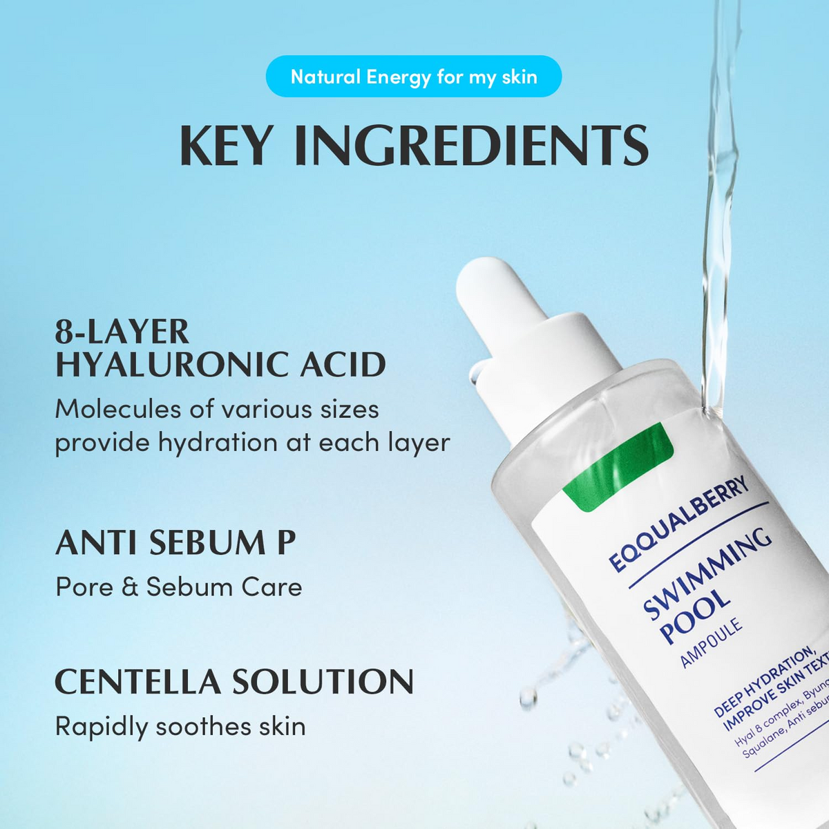 EQQUALBERRY Swimming Pool Ampoule 50mL EQQUALBERRY