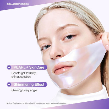 Anua Eternal Honmoon Vita Brightening Collagen Mask 34g KPop Demon Hunters pearl hydrogel sheet mask with 5% Niacinamide, Vitamin C and Peptides for brighter radiant skin in UAE.