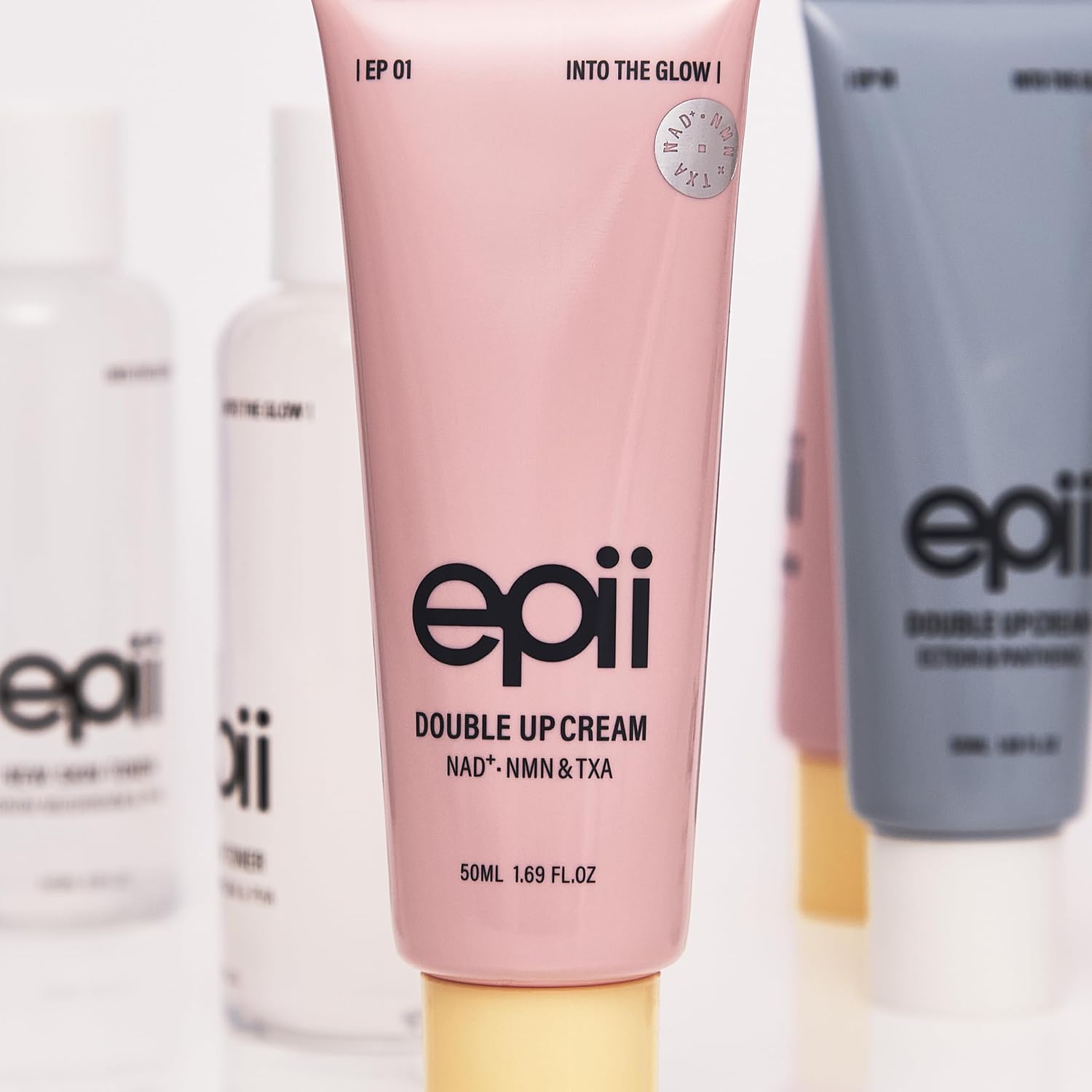 epii Double Up Cream NAD+ NMN and TXA 50ml dual Korean moisturizer with Tranexamic Acid, Niacinamide and Squalane for dark spots, hydration, firmness and radiant skin in UAE.