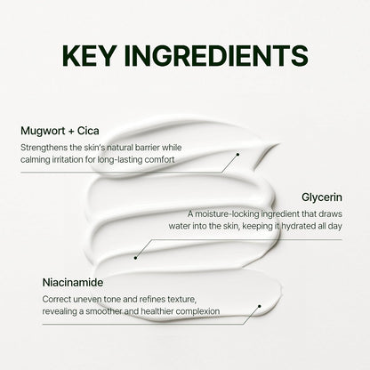 Orien Mugwort Zero Film Moisturizer 60ml lightweight Korean face cream for daily hydration, skin comfort and a non-greasy finish in UAE.