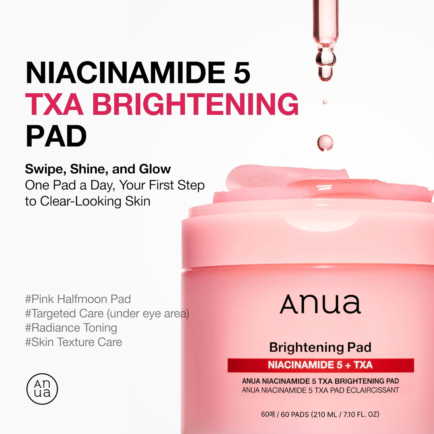 Anua niacinamide 5 + TXA brightening pad