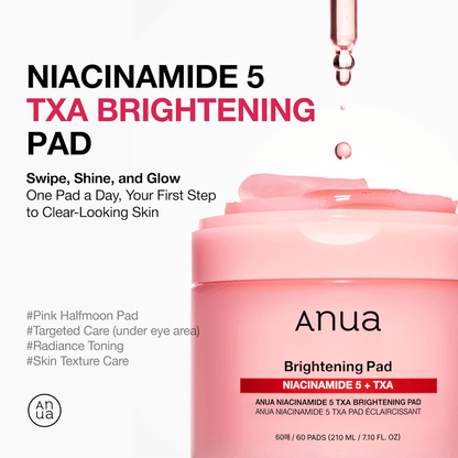 Anua niacinamide 5 + TXA brightening pad