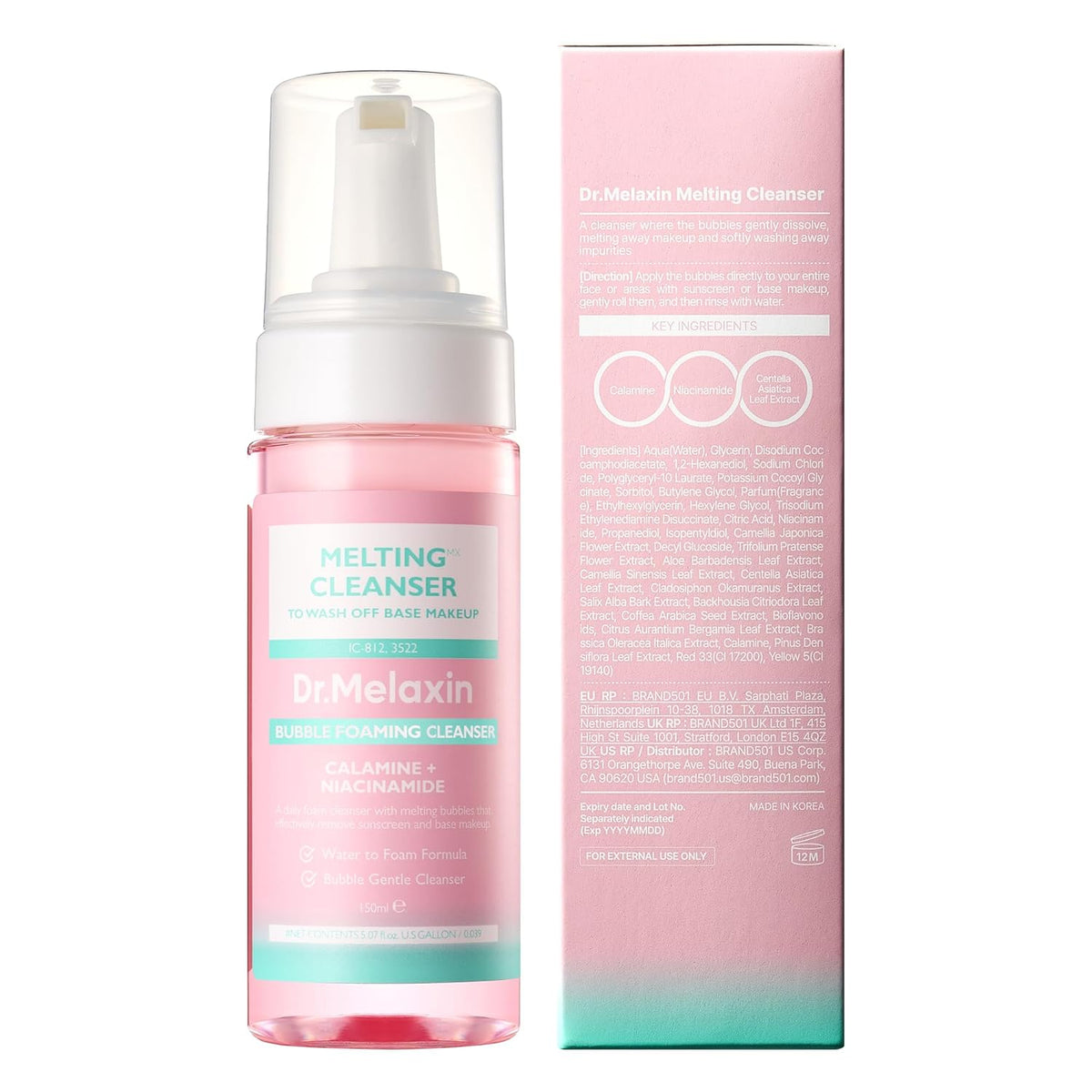 Dr. Melaxin Melting Cleanser 150ml makeup removing face wash UAE