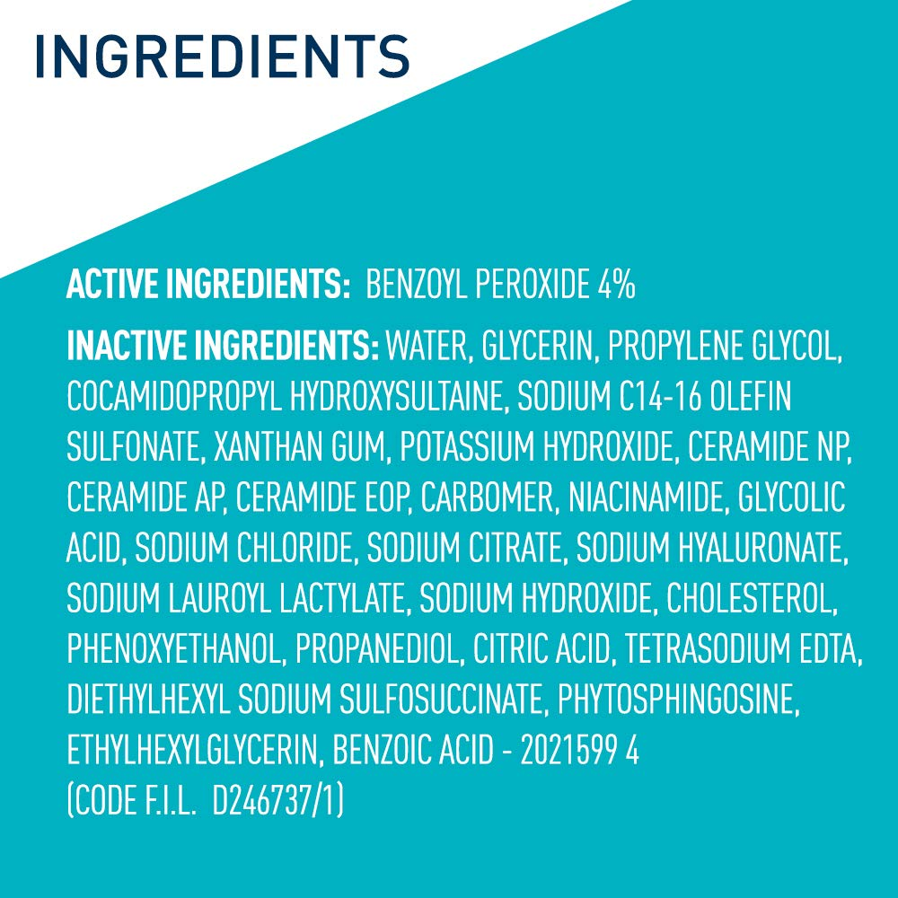 list of active and inactive ingredients