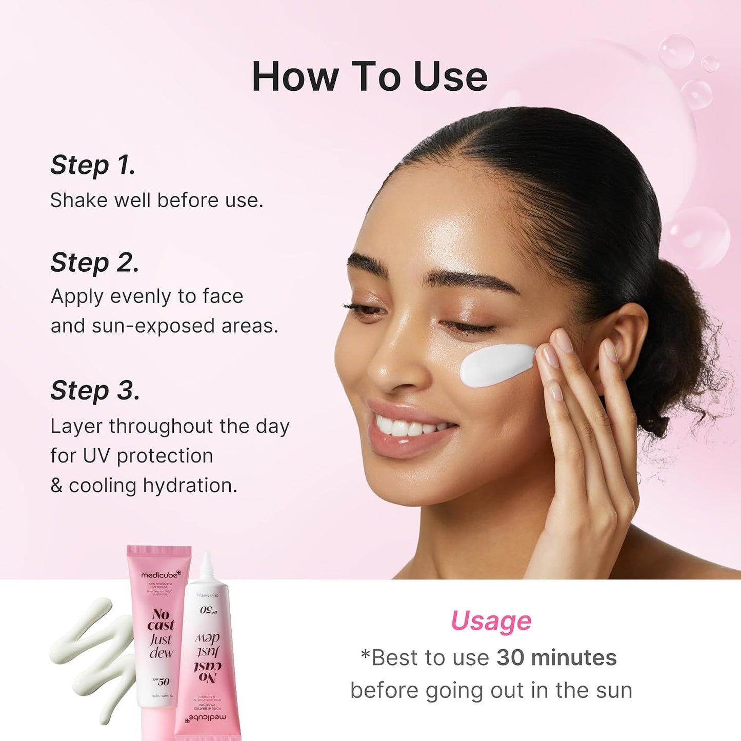 Medicube No Cast Just Dew Sunscreen SPF50+ PA++++ 50mL