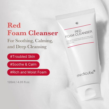 tube bottle of medicube Red Foam Cleanser
