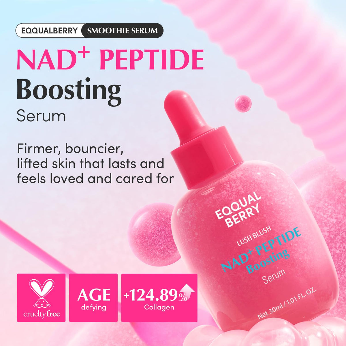 EQQUALBERRY NAD+ Peptide Serum for glowing skin Dubai UAE