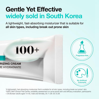 Anua PDRN Hyaluronic Acid 100 Moisturizing Cream 60ml Korean face moisturizer with salmon PDRN, collagen, squalane and multiple hyaluronic acids for deep hydration, plumping and radiant skin in UAE.