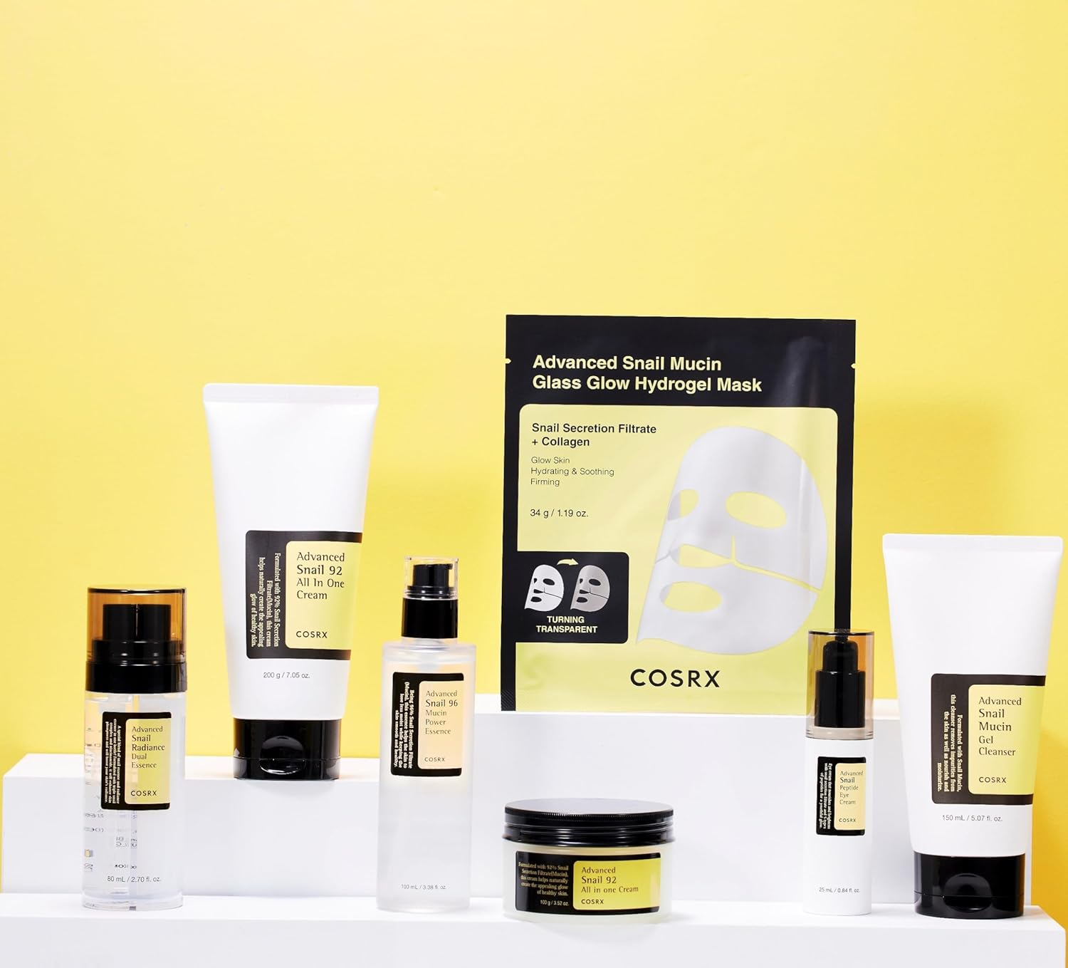 COSRX Advanced Snail Mucin Glass Glow Hydrogel Face Masks 3ea COSRX