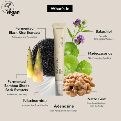 haruharu Bakuchiol Eye Cream with ingredients