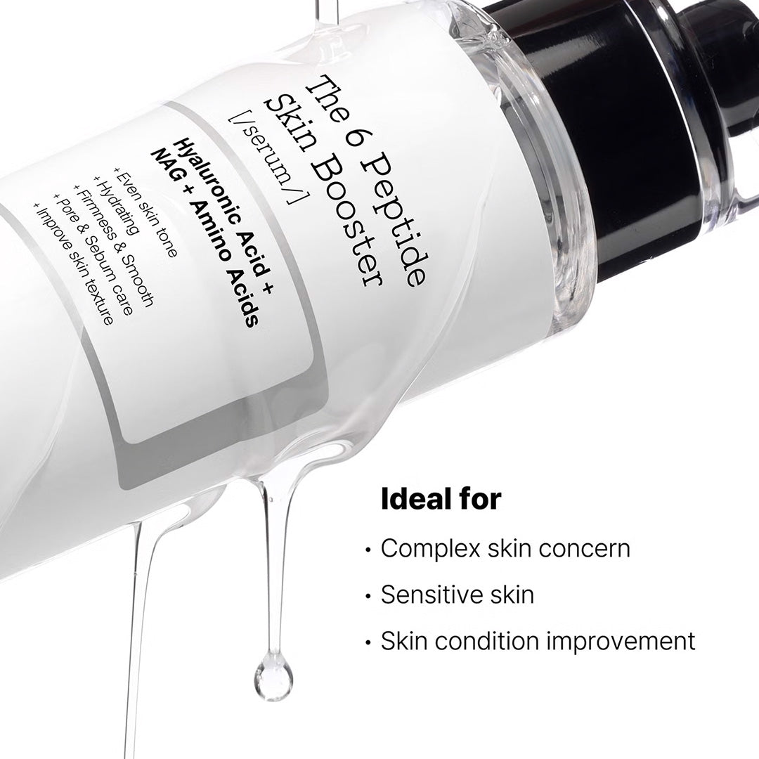 COSRX The 6 Peptide Skin Booster Face Serum With Hyaluronic Acid + NAG + Amino Acids 150 mL COSRX