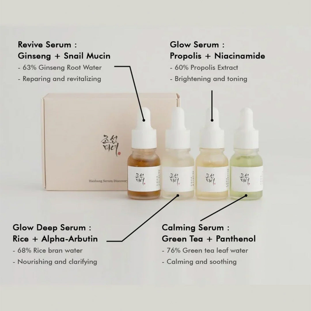 Beauty of Joseon Hanbang Serum Discovery Kit - 0.33 Fl Oz (10 mL) (Pack of 4) Beauty of Joseon