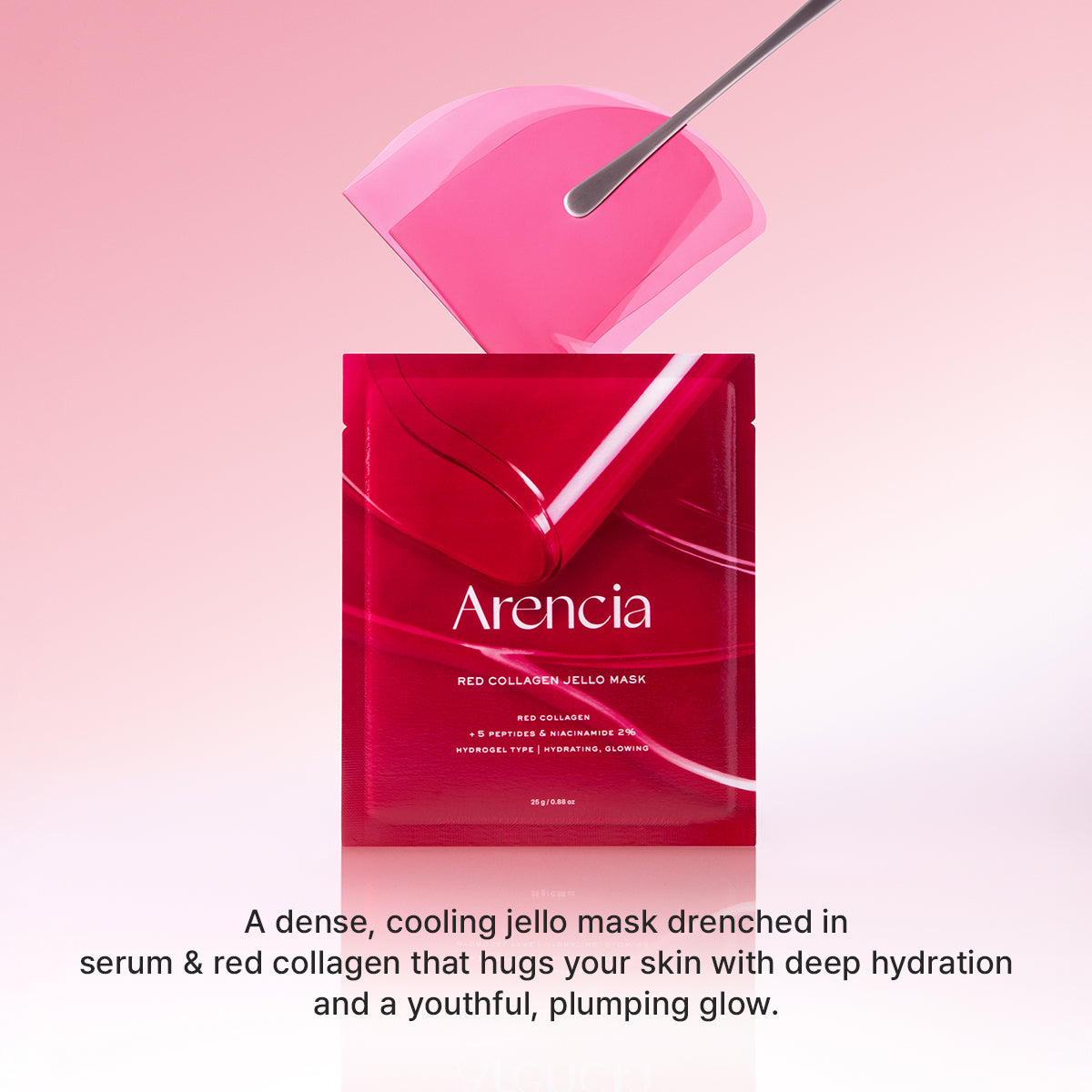 Arencia Red Collagen Jello Mask 4 Sheets