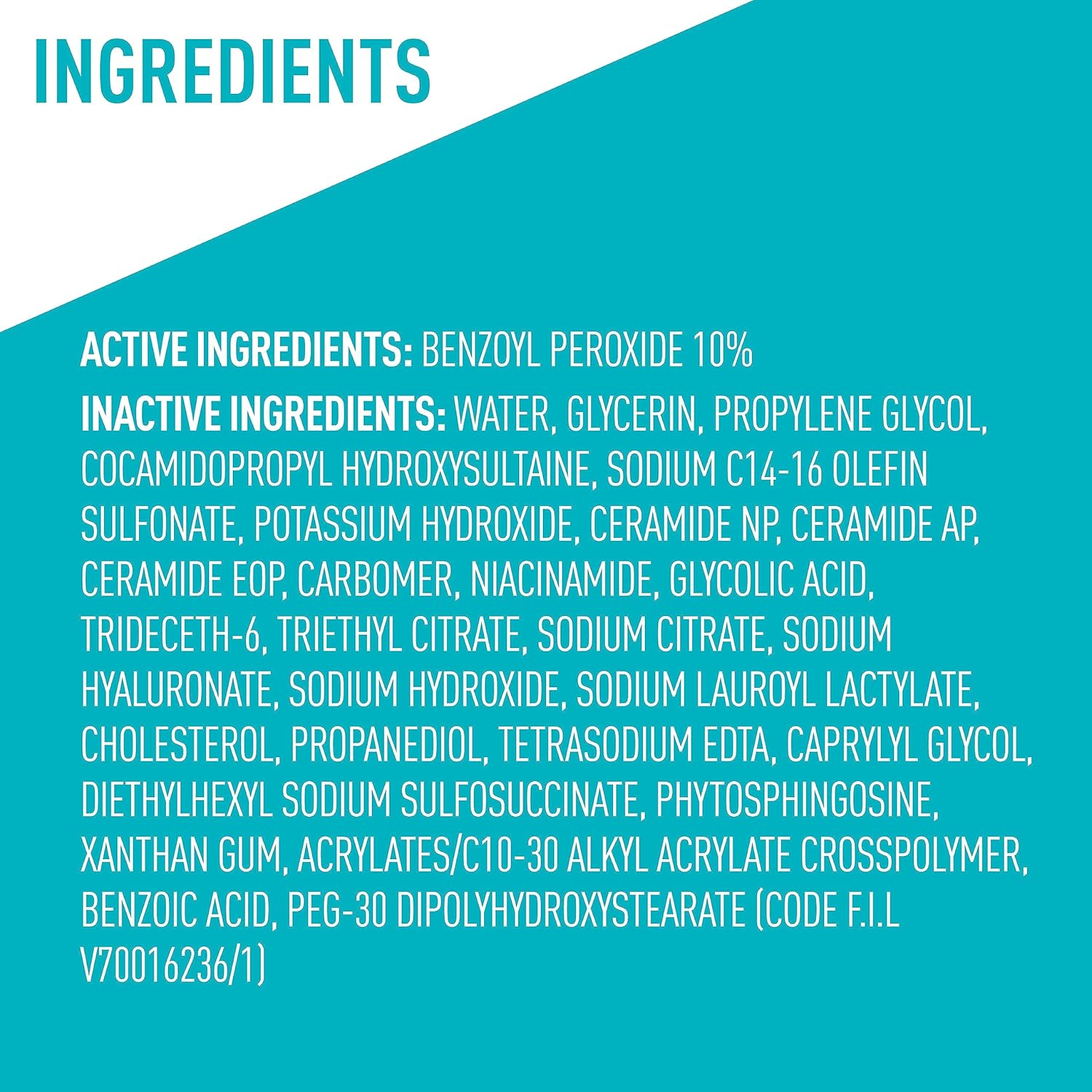 active and inactive ingredients listed