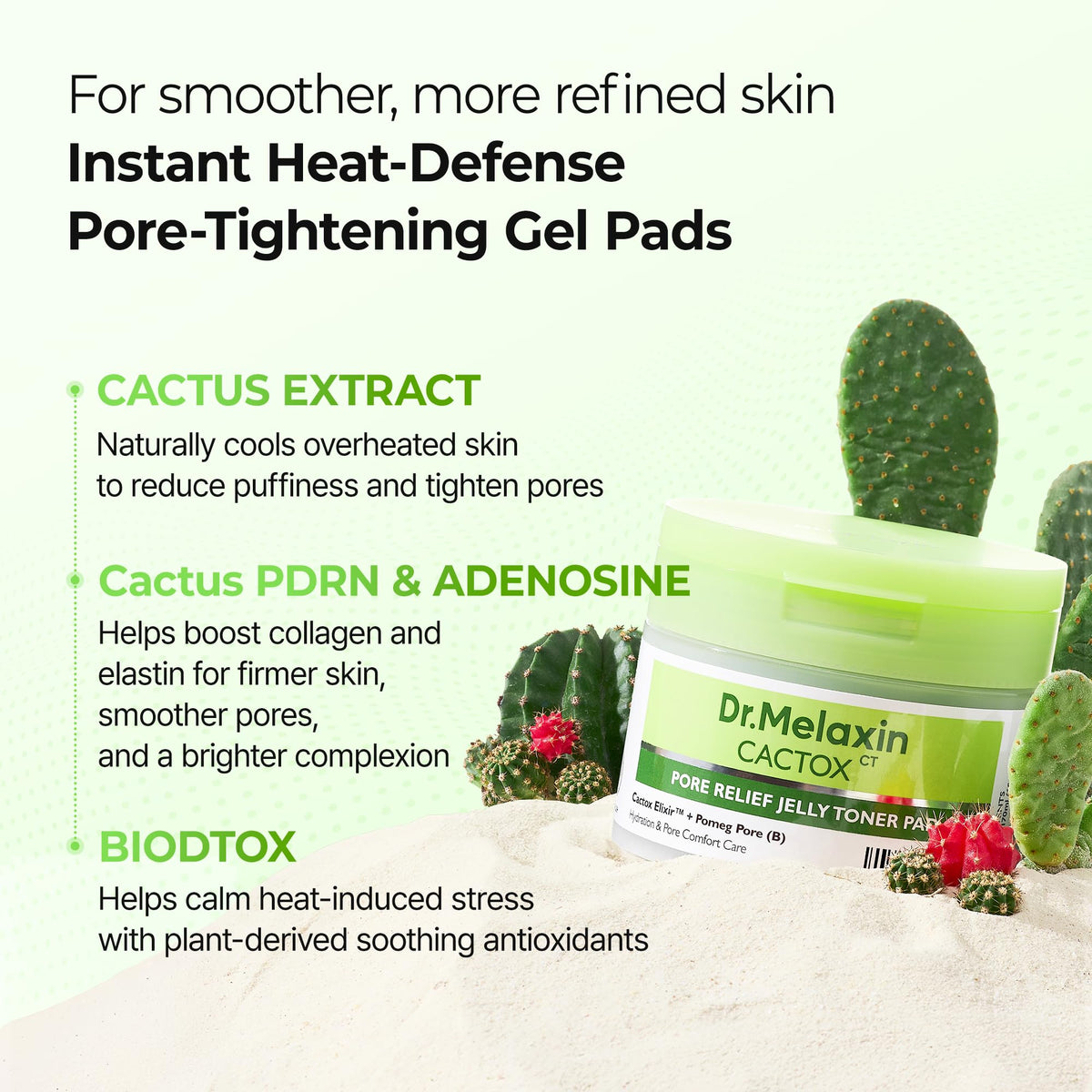 CACTOX Jelly Toner Pads with cactus extract UAE