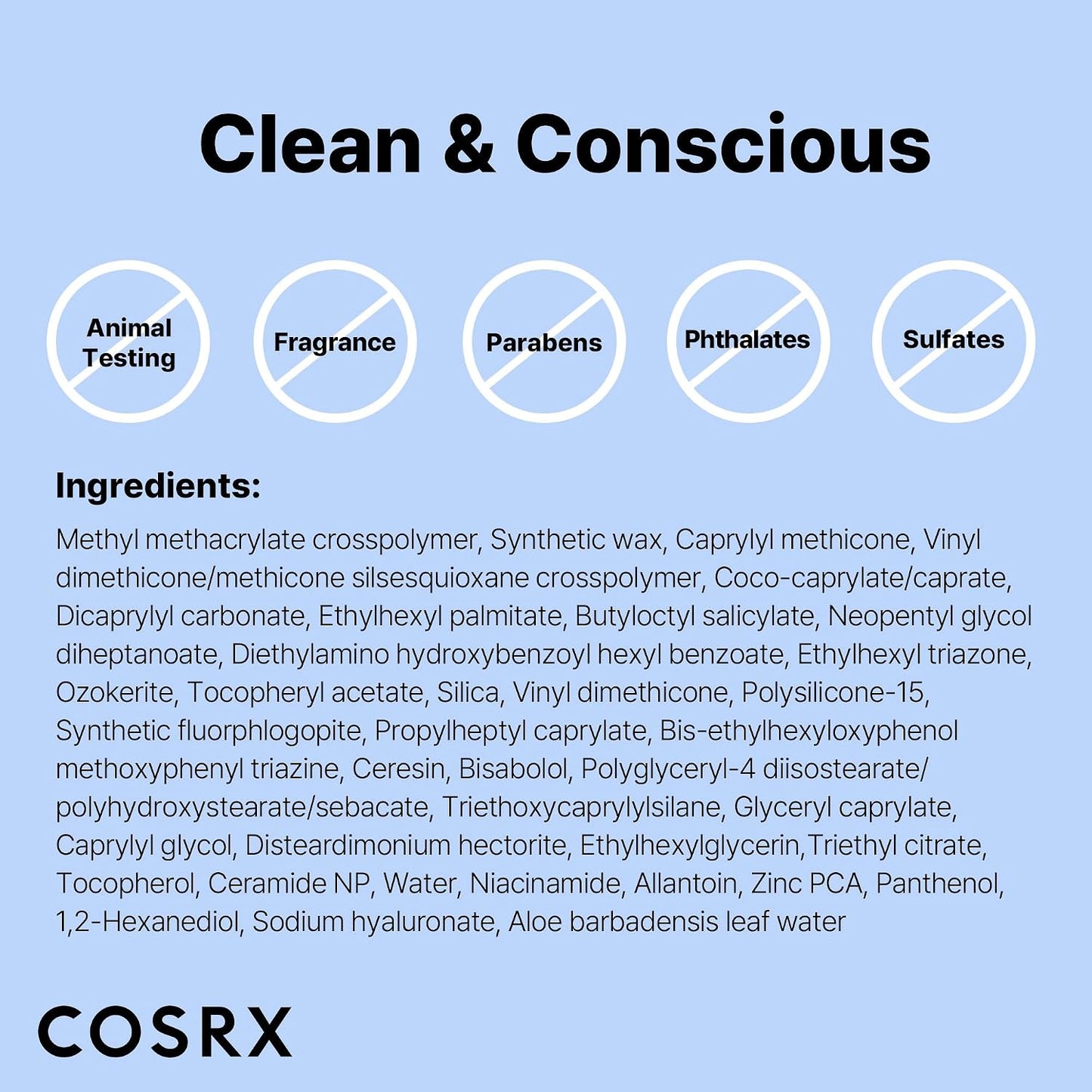 COSRX Airy-Light Invisible Sun Stick SPF50+ PA++++ 19g Korean sunscreen stick with Niacinamide and Zinc PCA for invisible UV protection, oil control, sweat resistance, and no white cast available in UAE.
