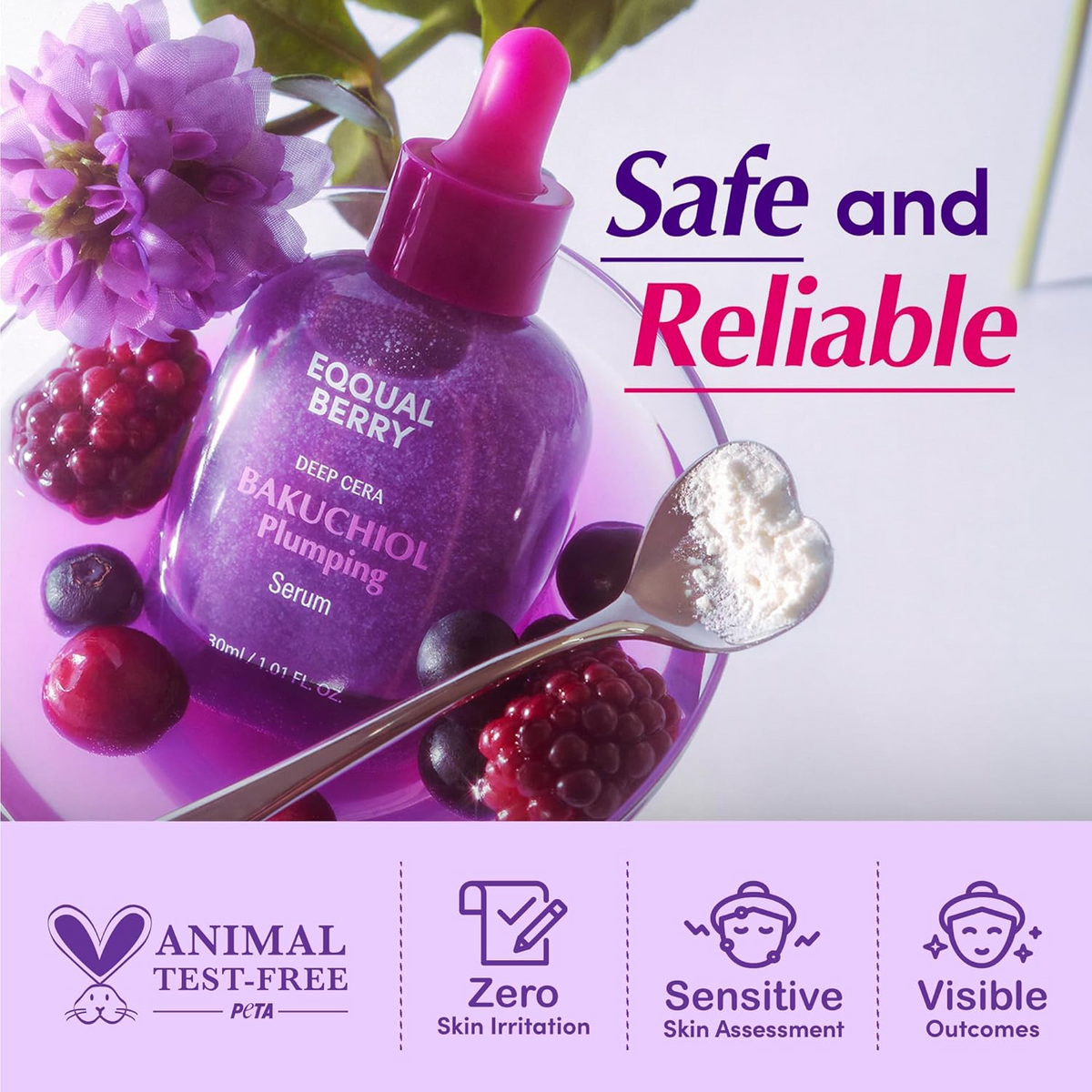 EQQUALBERRY Bakuchiol Plumping Serum 30mL EQQUALBERRY