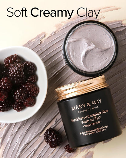 Mary & May Vegan Blackberry Complex Glow Wash Off Mask 125g